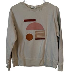 🌹Bohme Cream and Coral Sweatshirt